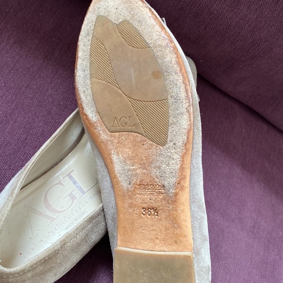 AGL suede flats with tassel preppy classic tailored 6.5 - Picture 10 of 12